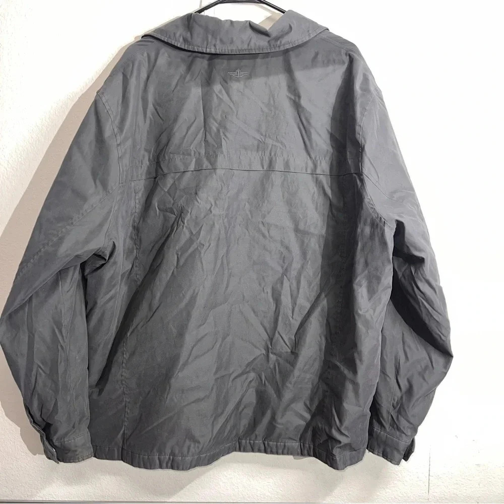 Dockers Iron Grey Men’s Jacket Size XXL Plaid Lined Zip Up‎ Front - Picture 3 of 14
